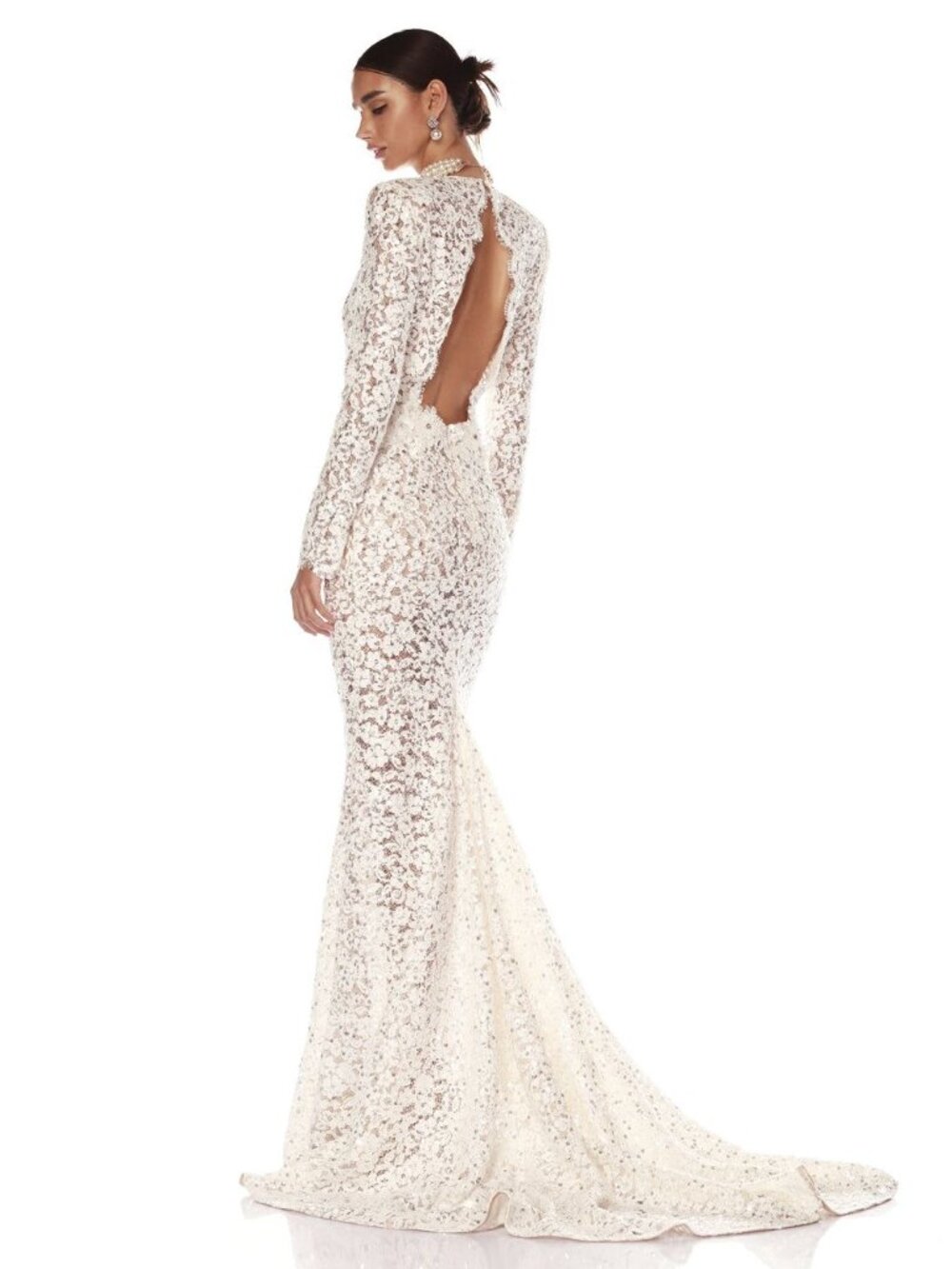 Bronx Banco Clara Long Sleeve Lace Dress